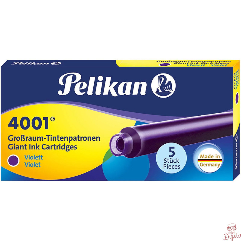 Naboje długie fioletowe GTP/5 (5szt.) PELIKAN