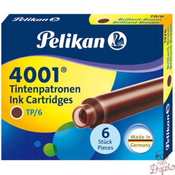 Naboje krótkie brązowe TP/6 311928 PELIKAN