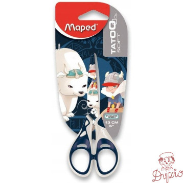 Nożyczki 13cm.TATOO mix 3 wzorów blister MAPED 464910