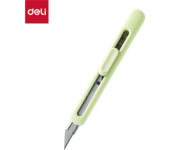 Nożyk biurowy LonGreen ostrze łamane 9mm zielony EM411-GR DELI
