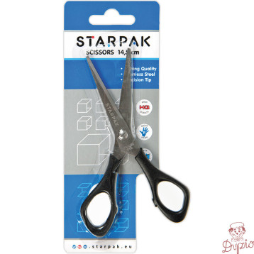 Nożyczki metalowe 145mm z gumową rączką 141160 STARPAK