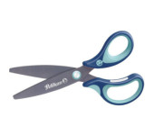 Nożyczki Griffix ergonomiczne 14cm zaokrąglone niebieskie 803502 PELIKAN