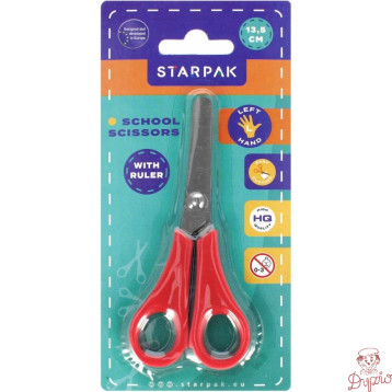 Nożyczki leworęczne z miarką 13cm 533760 STARPAK