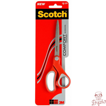 Nożyczki biurowe Comfort (1427) 18cm czerwone SCOTCH