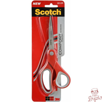 Nożyczki biurowe Comfort (1428) 20cm czerwone SCOTCH