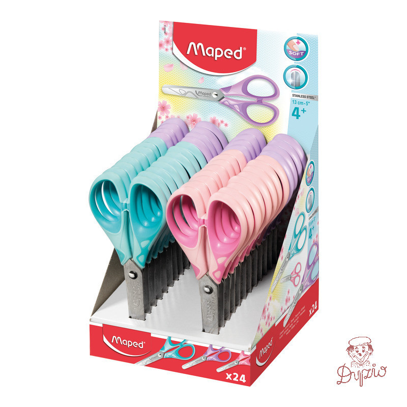 Nożyczki szkolne 13cm ESSENTIALS pastel SOFT 464413