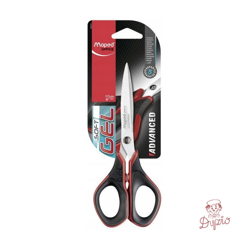 Nożyczki ADVANCED GEL 17cm symetryczne MAPED 496210