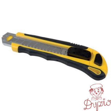 Nóż pakowy PROFESSIONAL z blokadą żółto-czarny, gumowa rękojeść 7948001PL-99 DONAU