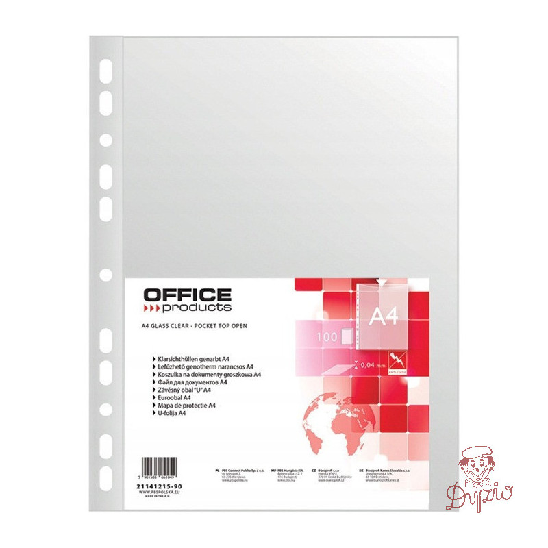 Koszulka groszkowa A4 40mic. (100szt.) 21141215-90 OFFICE PRODUCTS
