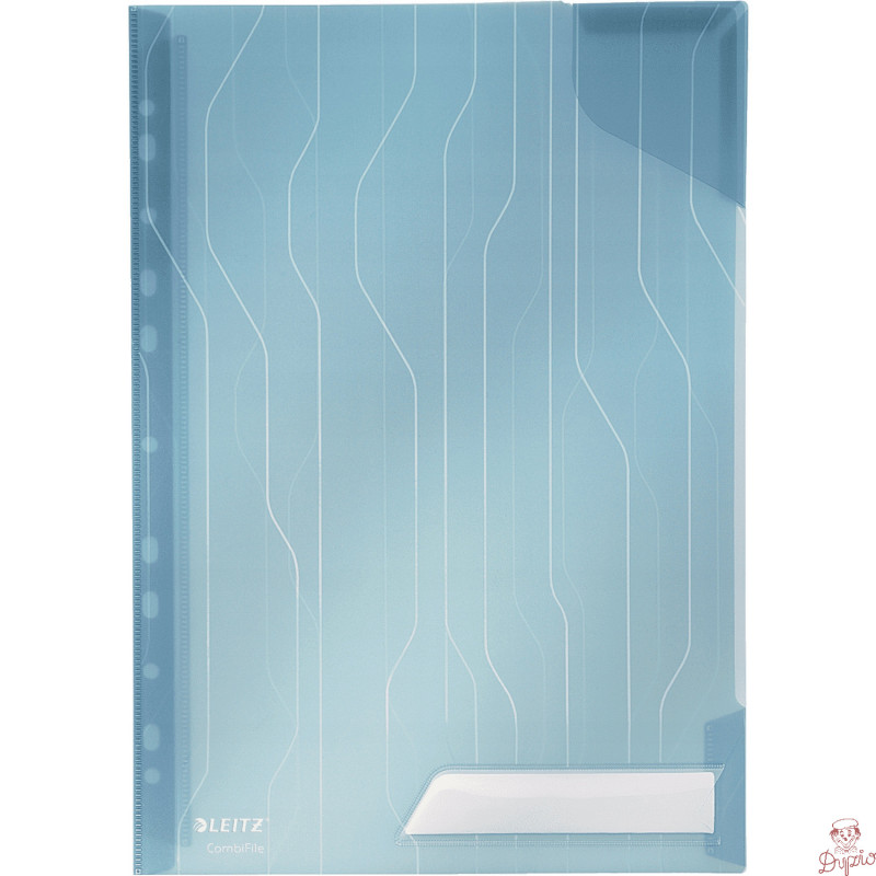 Folder Combifile A4 (5szt) przezroczyty niebieski 47260035 LEITZ