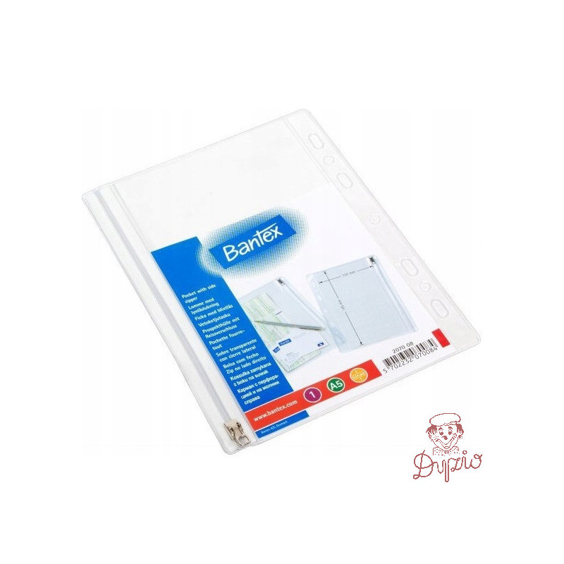 Koszulki groszkowe na suwak A5 140mic 10 sztuk 100550060 BANTEX