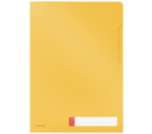 Folder A4 z kieszonką na etykietę, żółty 47080019 LEITZ