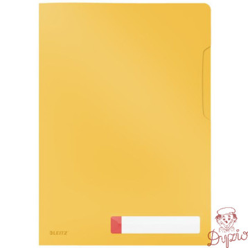 Folder A4 z kieszonką na etykietę, żółty 47080019 LEITZ