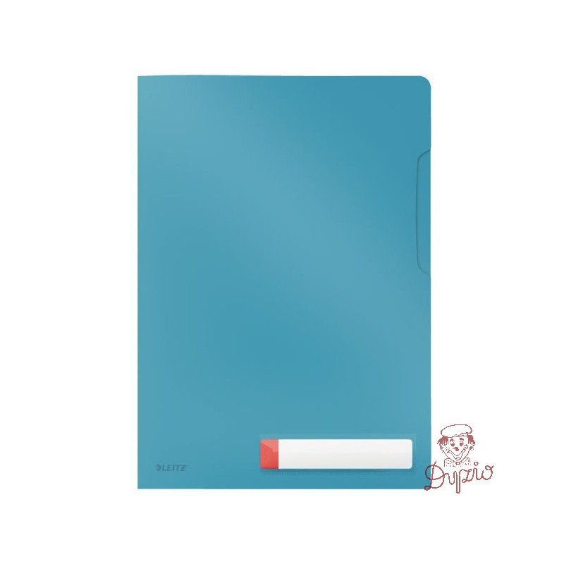 Folder A4 z kieszonką na etykietę, niebieski 47080061 LEITZ