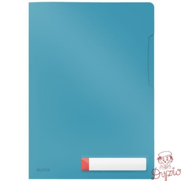 Folder A4 z kieszonką na etykietę, niebieski 47080061 LEITZ