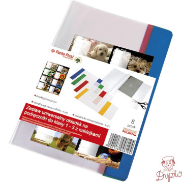 Okładki na podręczniki do klasy 1-3 z naklejkami 0402-0146-99 PANTA PLAST