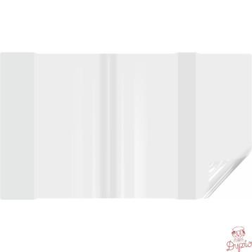 Okładki regulowane na książki i zeszyty S4 bezbarwne 25 sztuk 28,2x40,8-44cm OZB-49 BIURFOL