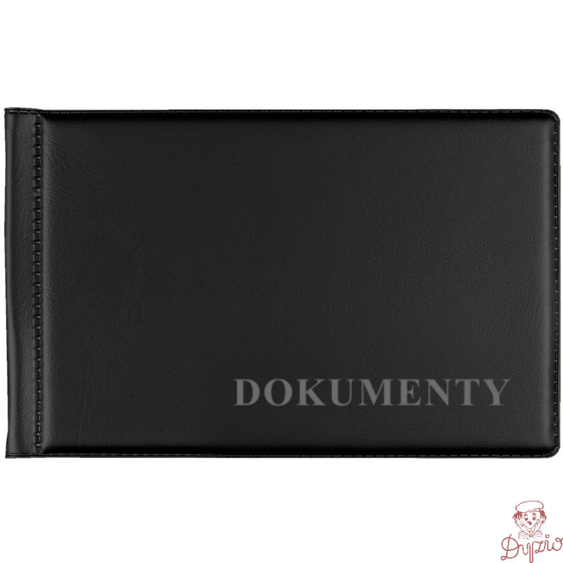 Okładka na dokumenty mała standard czarne OD-02 BIURFOL