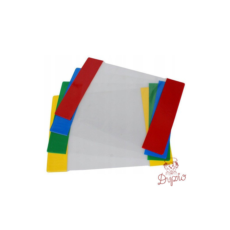 Okładki na zeszyty szkolne A5 kolorowe 10 sztuk 21,2x30,3cm OZK10-01 BIURFOL