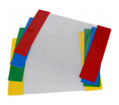 Okładki na zeszyty szkolne A5 kolorowe 50 sztuk 21,2x30,3cm OZK-01 BIURFOL