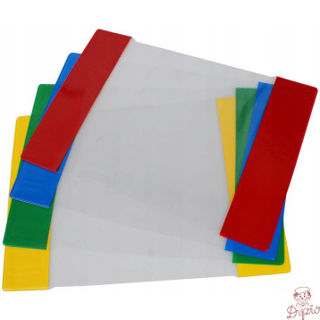 Okładki na zeszyty szkolne A5 kolorowe 50 sztuk 21,2x30,3cm OZK-01 BIURFOL