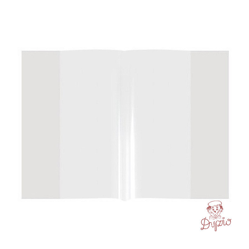 Okładka na zeszyty szkolne A5 bezbarwne 50 sztuk PP/PE 21,2x30x3cm OPP-01 BIURFOL