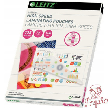 Folia do laminacji Speed A4 125mic (100szt.) 74300002 LEITZ