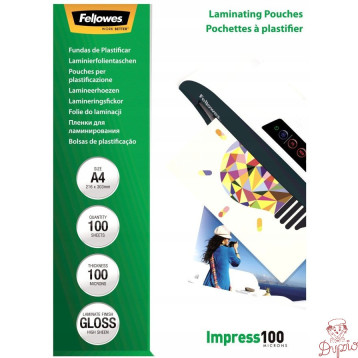 Folia do laminowania A4 100mic FELLOWES (100szt.) 5351111
