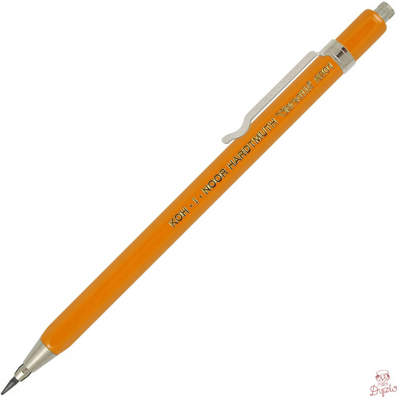 Ołówek automatyczny 2mm żółty z klipsem VERSATIL 5201CN KOH-I-NOOR