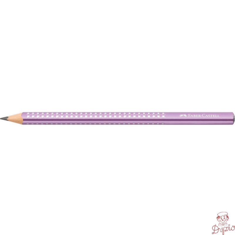 Ołówek JUMBO SPARKLE fioletowy metallic 111663 Faber-Castell