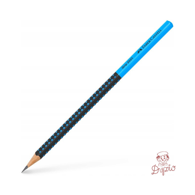 Ołówek GRIP 2001 TWO TONE czarny/niebieski 517010 FABER CASTELL
