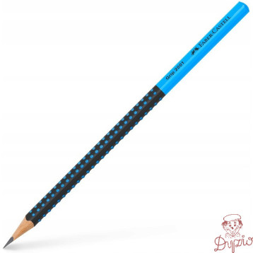 Ołówek GRIP 2001 TWO TONE czarny/niebieski 517010 FABER CASTELL