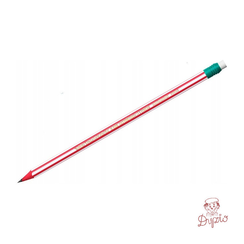 Ołówek EVOLUTION STRIPES z gumką HB 8960342 BIC