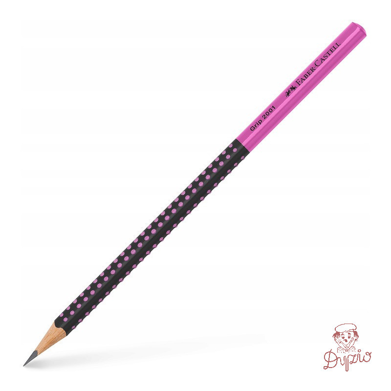 Ołówek GRIP 2001 TWO TONE czarny/różowy FABER-CASTEL 517011