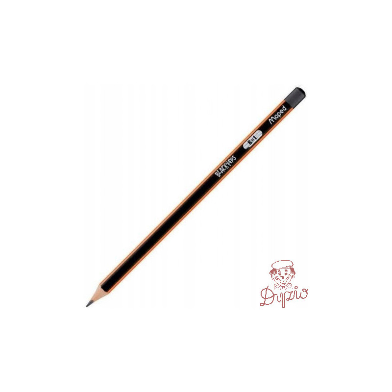 Ołówek drewniany Blackpeps B MAPED 850024
