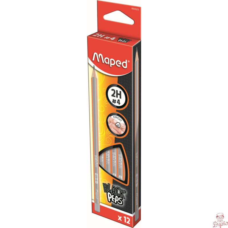 Ołówek drewniany Blackpeps 2H MAPED 850023