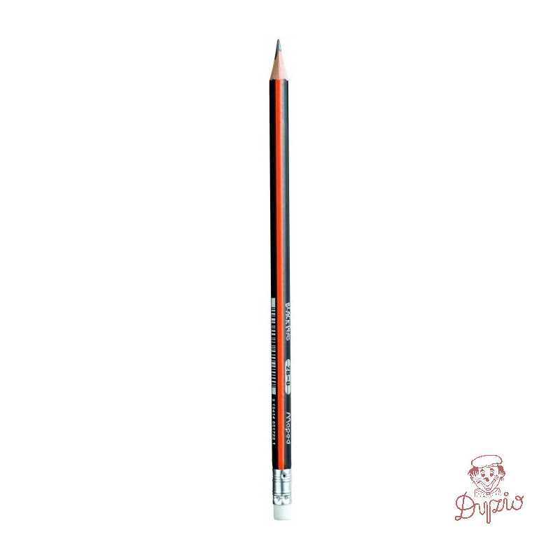 Ołówek drewniany z gumką BLACKPEPS 2B MAPED 851722