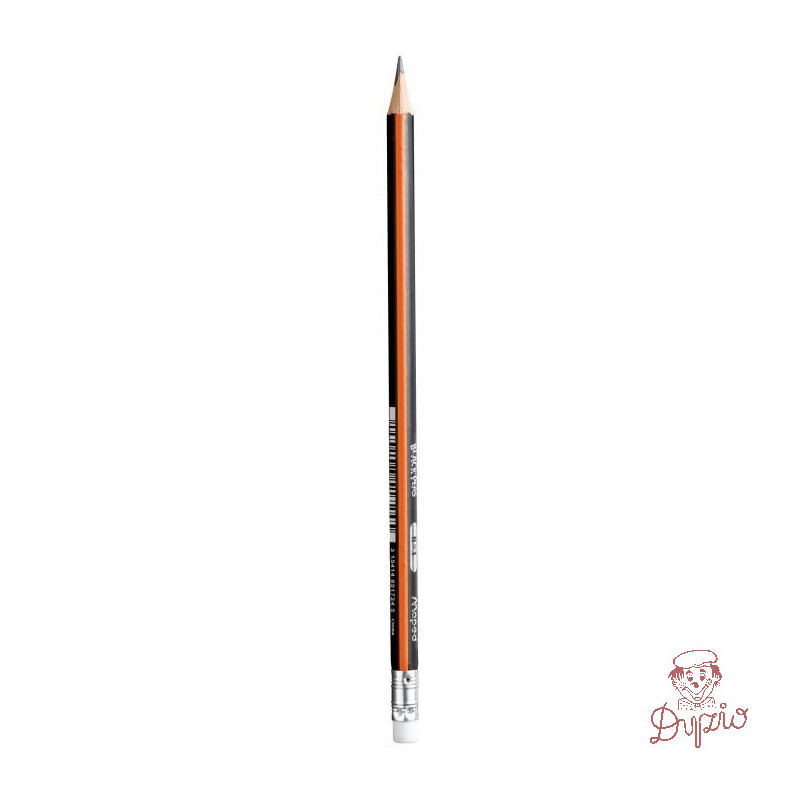 Ołówek drewniany z gumką Blackpeps B MAPED 851724