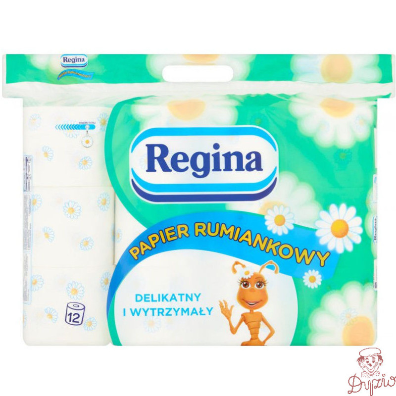 Papier toaletowy REGINA (12 rolek) Rumianek