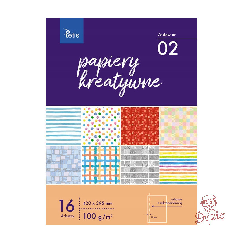 Zeszyt papierów kreatywnych A3 16k 100g KB031-02 TETIS