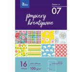 Zeszyt papierów kreatywnych A4 16k 100g KB030-07 TETIS