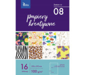 Zeszyt papierów kreatywnych A4 16k 100g KB030-08 TETIS