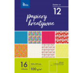 Zeszyt papierów kreatywnych A4 16k 100g KB030-12 TETIS
