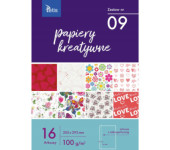 Zeszyt papierów kreatywnych A4 16k 100g KB030-09 TETIS