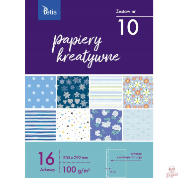 Zeszyt papierów kreatywnych A4 16k 100g KB030-10 TETIS