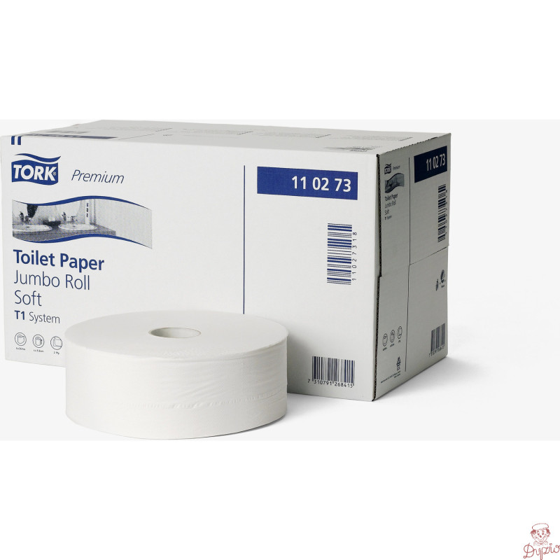 Papier toaletowy TORK T1 biały 9,7cm 360m 2w (6) JUMBO MAXI 110273