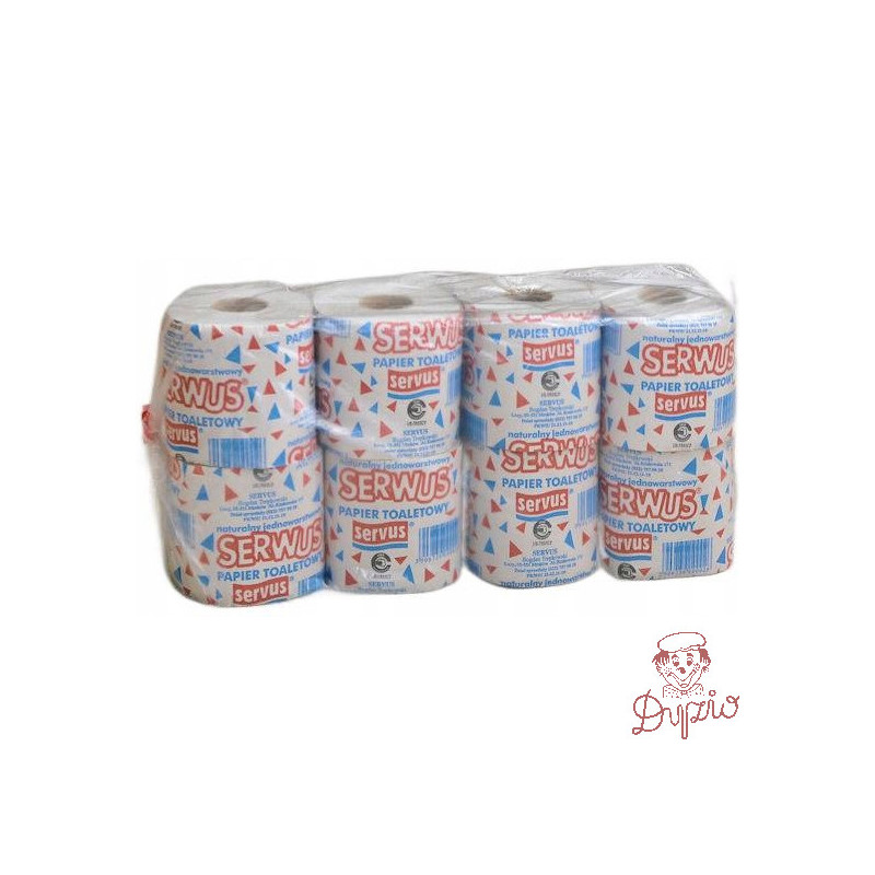 Papier toaletowy SERWUS ( 8 rolek) 36m szary 1 warstwa
