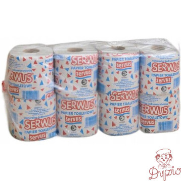 Papier toaletowy SERWUS ( 8 rolek) 36m szary 1 warstwa