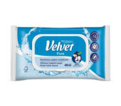 Papier toaletowy VELVET (48 listków) nawilżany Pure