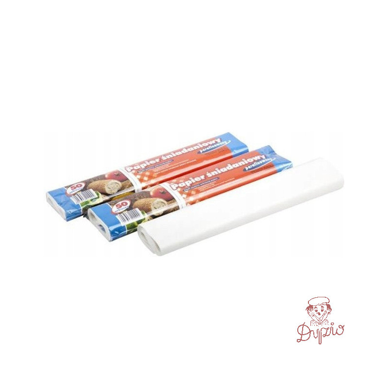 Papier śniadaniowy parafinowany DELFIN 50 arkuszy